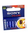Sony 6+2 aaa stamina plus - pilas alcalino cilíndrico 1.5v azul