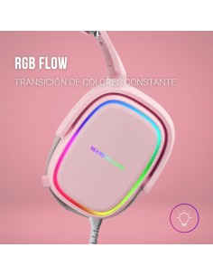 Comprar Auriculares Mars Gaming Mhax RGB Jack 3,5mm Rosa 2