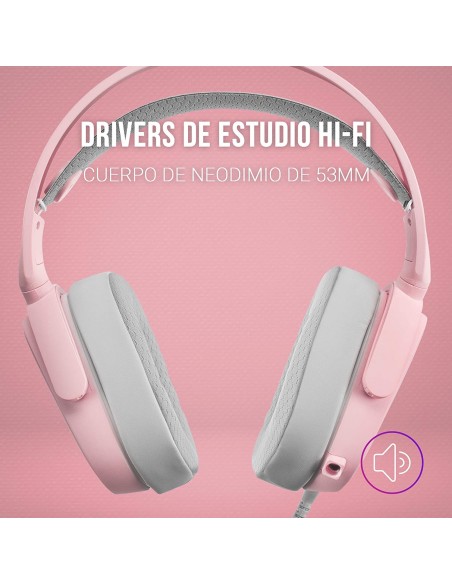 Comprar Auriculares Mars Gaming Mhax RGB Jack 3,5mm Rosa