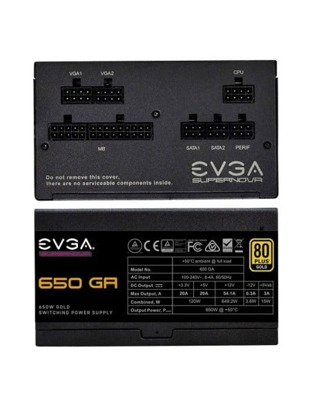 Fuente de Alimentación Evga Supernova 650 GA 650w 80 plus Gold