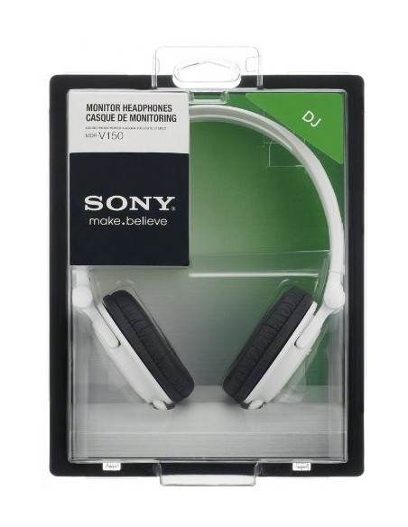 Sony MDRV150W - Auriculares de diadema abiertos blanco
