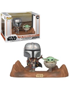 Ofertón Figura Funko POP Star Wars Mandalorian and Child