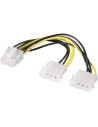 Cable Adaptador 2xMolex 1xpci-e 8Pin