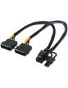Cable Alimentacion 2xMolex Hembra A Pci-E Macho Aisens