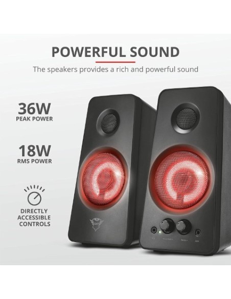 Oferta Altavoces trust gaming gxt 658 tytan 2.0 rms 36w 21202