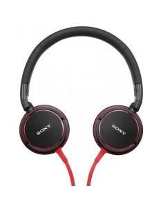 Sony MDRZX600R - Auriculares de diadema abiertos, negro y rojo 2