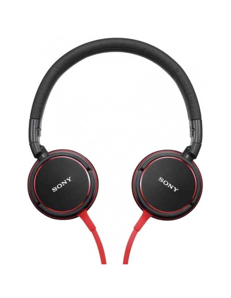 Sony MDRZX600R - Auriculares de diadema abiertos, negro y rojo