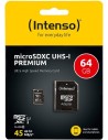 Intenso microSDXC Card 64Gb Premium Class 10 UHS-I