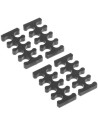 Alphacool Eiskamm X8 - 3Mm Guía De Cable Negro 4 Piezas