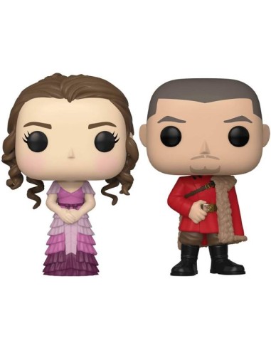 Set 2 Figuras Funko POP Harry Potter - Hermione y Krum Yule