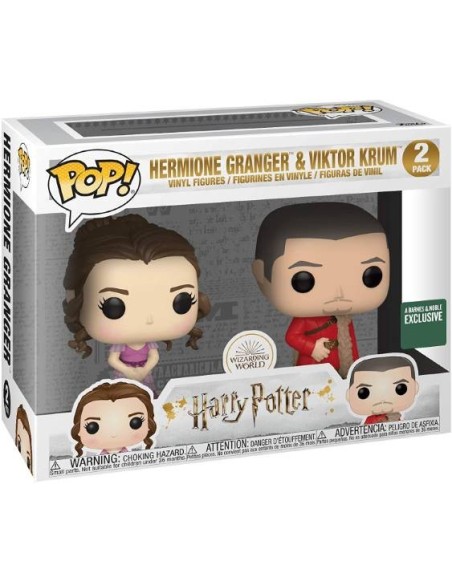 Set 2 Figuras Funko POP Harry Potter - Hermione y Krum Yule