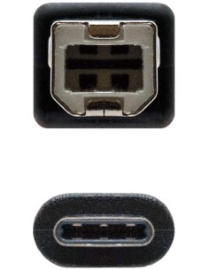 Oferta Cable Nanocable Impresora USB-B  USB-C 1m 10.01.2201 2