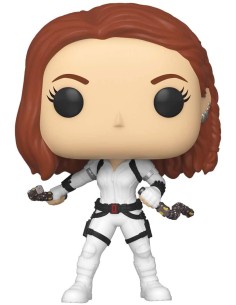 Figura Funko Pop Marvel Viuda Negra Con Traje Blanco 46681 2