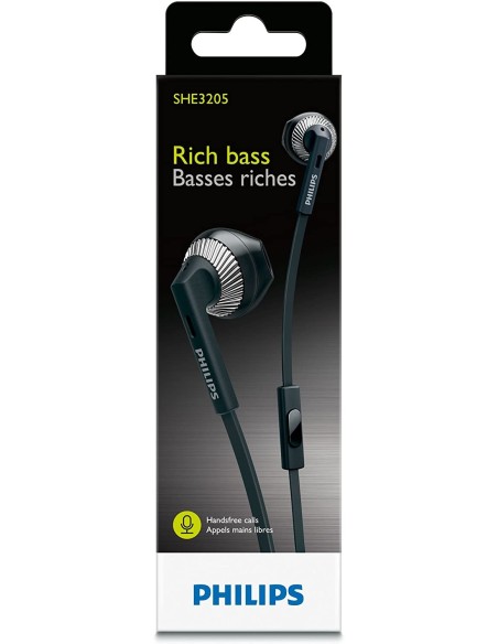 Mejor Precio en Auriculares Philips SHE3205BK Microfono Negro