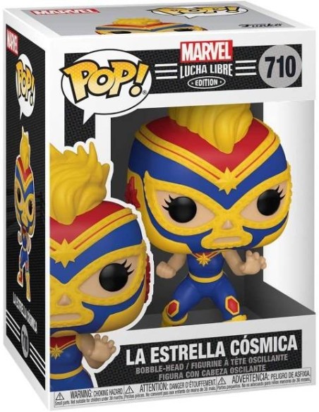Funko POP Marvel Luchadores Captain America La Estrella Cósmica