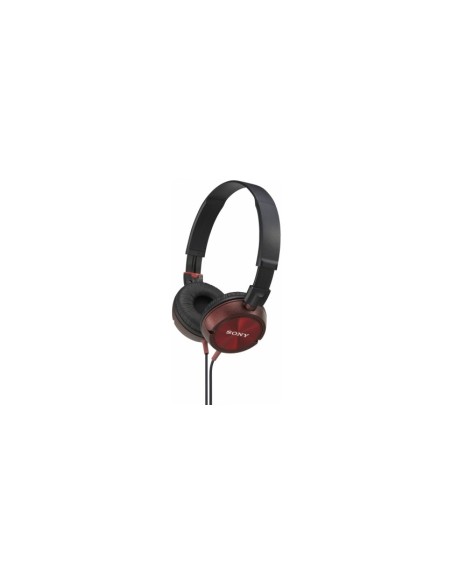 Sony MDRZX300R - Auriculares de diadema abiertos, negro y rojo