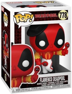 Ofertón Figura Funko POP Marvel Deadpool 30th - Flamenco Deadpool