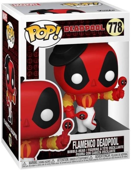 Ofertón Figura Funko POP Marvel Deadpool 30th - Flamenco Deadpool