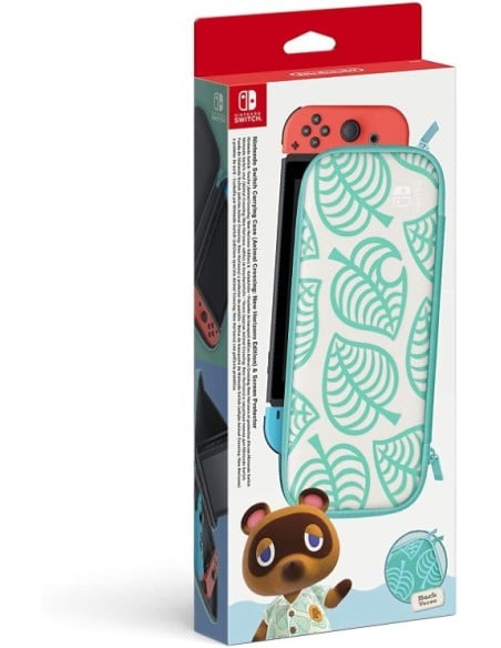 Funda + protector LCD Nintendo Switch edición Animal Crossing