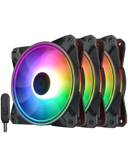 Ventilador 120X120 Deepcool Cf120 Plus Argb Pack 3Uds