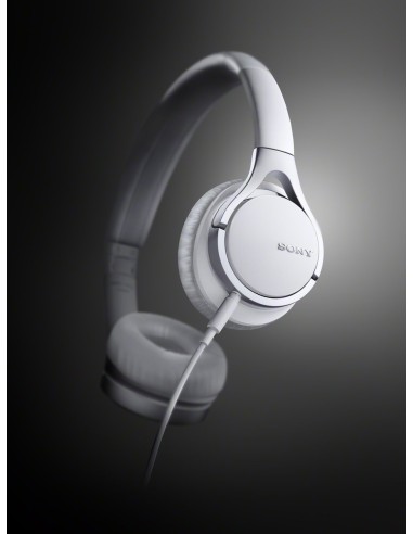 Sony MDR10RC - Auriculares de diadema cerrados con micrófono control remoto integrado blanco