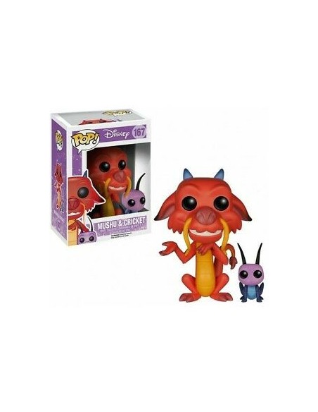 Oferta - Figura Funko POP Disney Mulán - Mushu y Cricket