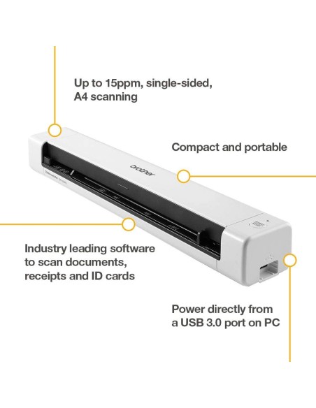 Comprar Escaner Brother DSmobile ds640 A4 Color. DS640TJ1