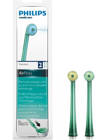 Ofertón Boquillas de Recambio Irrigador Philips Sonicare Airfloss (2 uds). HX8012/07