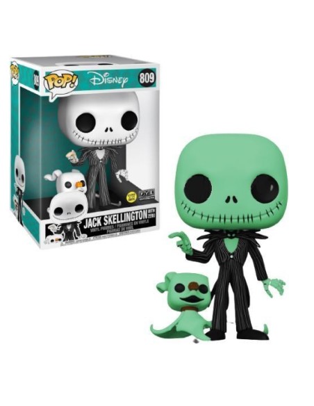 Funko Pesadilla Antes de Navidad Jack con Zero Brillo en la Oscuridad
