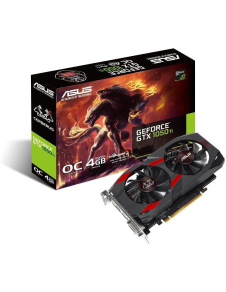 Comprar Asus Cerberus GeForce GTX 1050 Ti OC Edition 4GB GDDR5