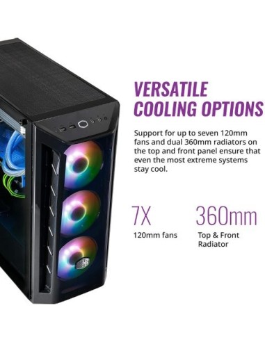 Oferta Torre E-Atx Coolermaster Masterbox Mb520 Argb Negro