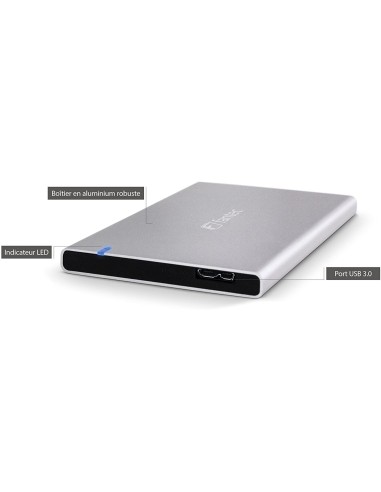 Carcasa Disco 2,5" Fantec ALU7MMU3 Plata Aluminio SATA USB 1784