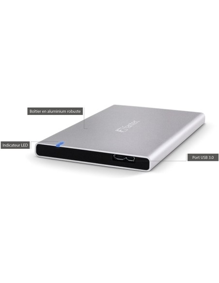 Carcasa Disco 2,5" Fantec ALU7MMU3 Plata Aluminio SATA USB 1784