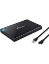Carcasa Disco Fantec ALU-25B31 black 2,5  USB 3.1 Aluminio