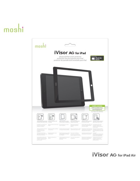 iVisor AG Protector de Pantalla iPad Air Negro
