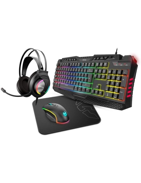 Pack Krom Kritic Gaming Raton Teclado Auricular Alfombrilla