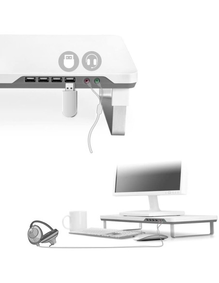 Oferta Soporte Elevador Para Portatil y Monitor Desk F1 Deepcool