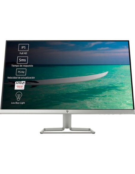 Ofertón Monitor HP de 27" FullHD LED IPS 27F Plata - 2XN62AA