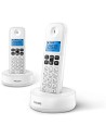 Teléfono Inalámbrico Philips D1612W/34 Duo Blanco