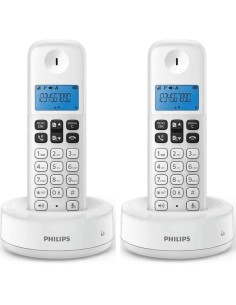 Ofertón Teléfono Inalámbrico Philips D1612W/34 Duo Blanco 2