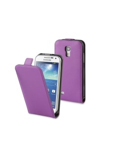 funda slim lila + protector pantalla samsung galaxy s4 mini muvit