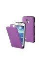 Funda slim lila + protector pantalla samsung galaxy s4 mini muvit