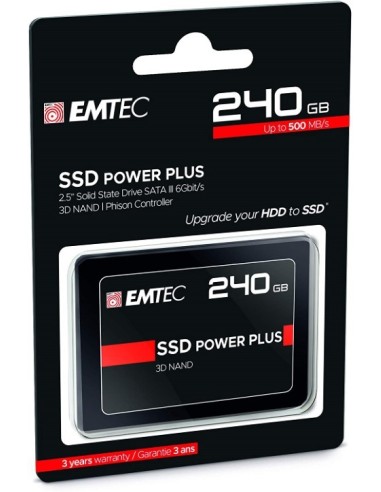 SSD Emtec 240Gb 3D Nand X150 SSD Power Plus 2,5" Sata III