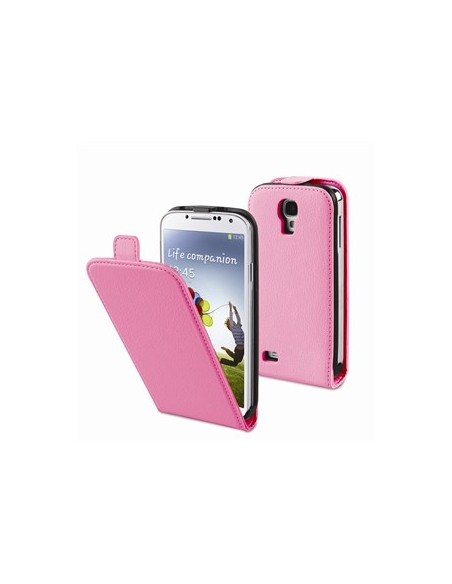 funda slim rosa con protector de pantalla samsung galaxy s4 muvit
