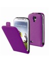 Funda slim lila con protector de pantalla samsung galaxy s4 muvit