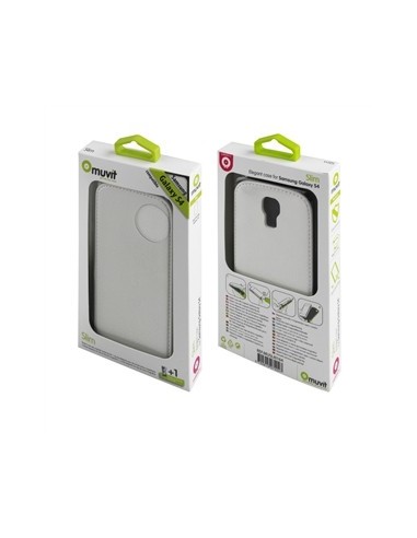 funda slim blanca con protector de pantalla samsung galaxy s4 muvit MUSLI0164 kiwiku.com