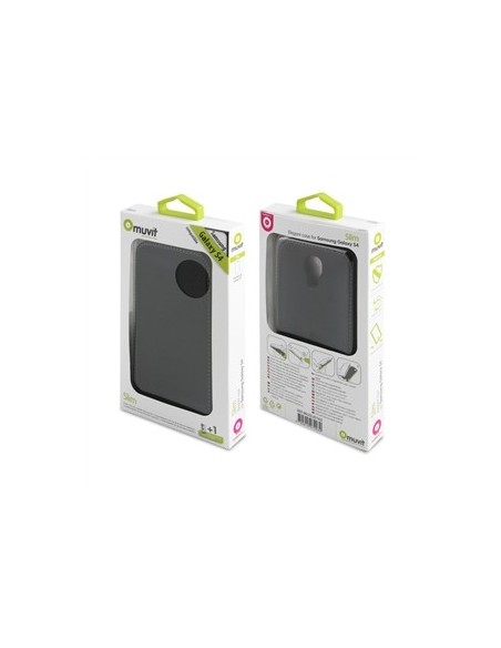 funda slim negra con protector de pantalla samsung galaxy s4 muvit MUSLI0163 kiwiku.com
