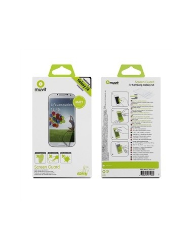 set de dos protectores de pantalla mate samsung galaxy s4 muvit