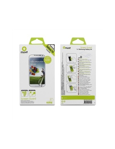 Muvit MUSCP0309 - Set de 2 protectores de pantalla para Samsung Galaxy S4 i9500: Kiwiku.com: Electrónica