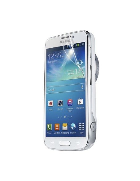 set de dos protectores pantalla brillo antihuellas samsung s4 zoom muvit